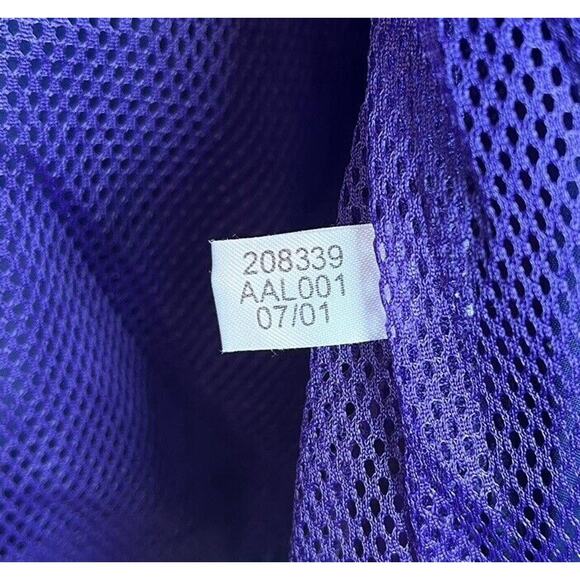 Vintage Adidas Windbreaker Track Jacket Hoodie White Stripe Y2K Size Large - Picture 7 of 14